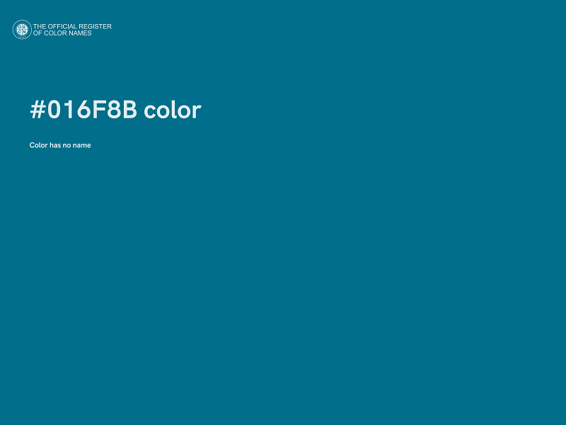 #016F8B color image