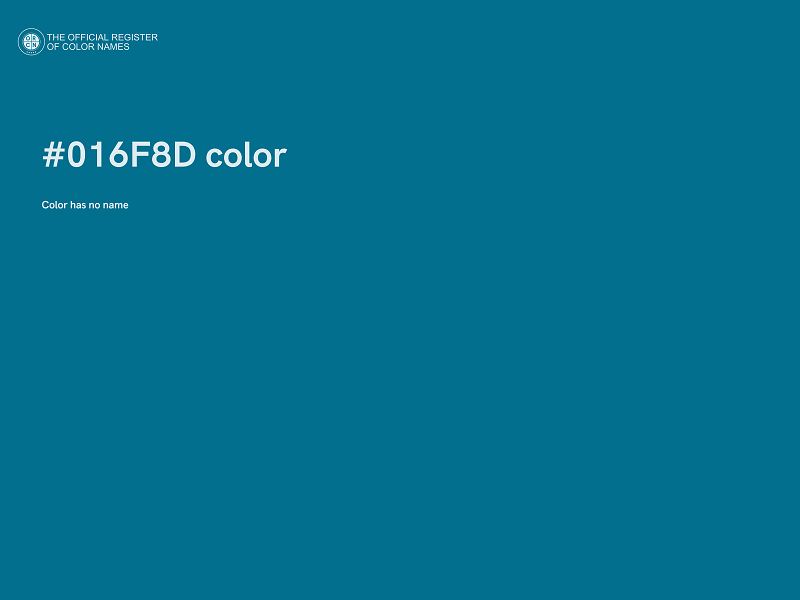 #016F8D color image