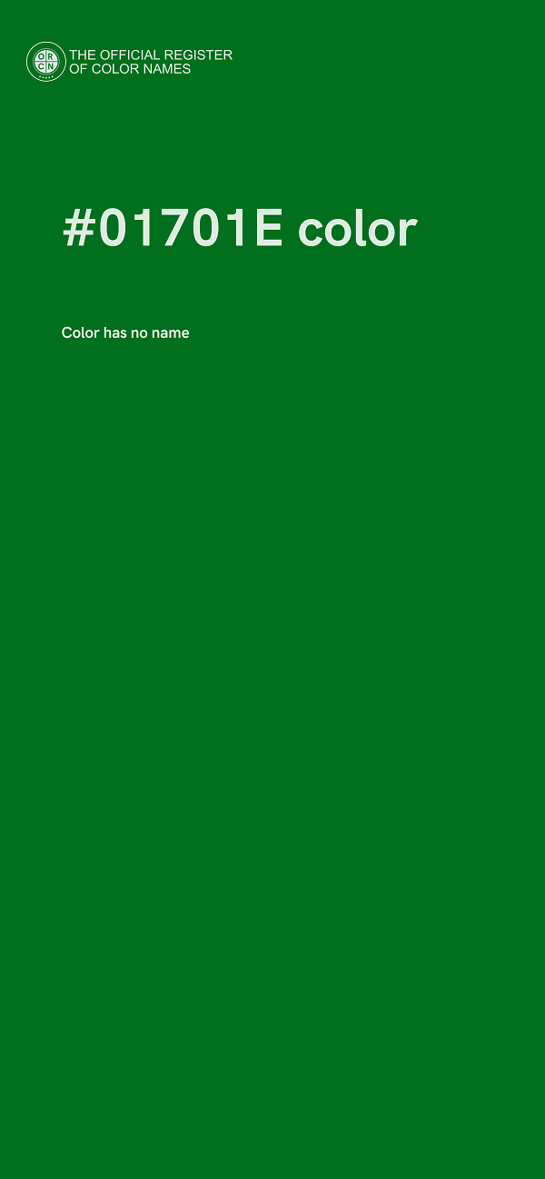 #01701E color image