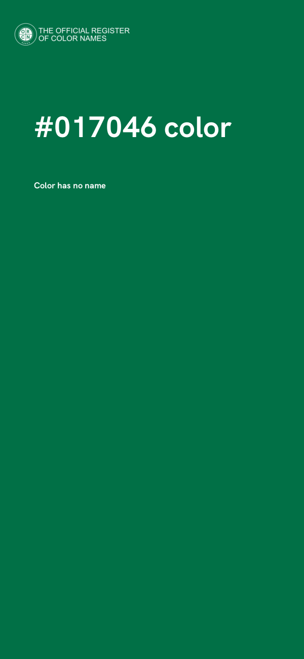 #017046 color image