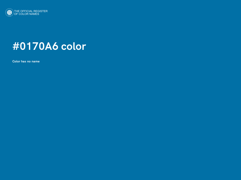 #0170A6 color image