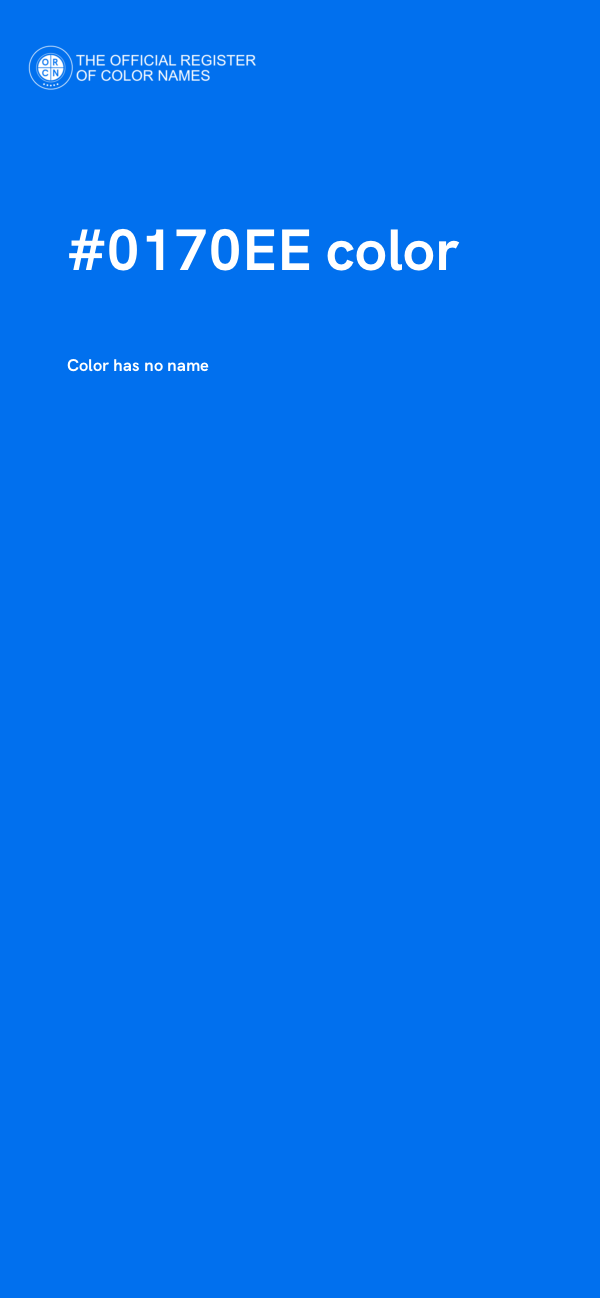 #0170EE color image