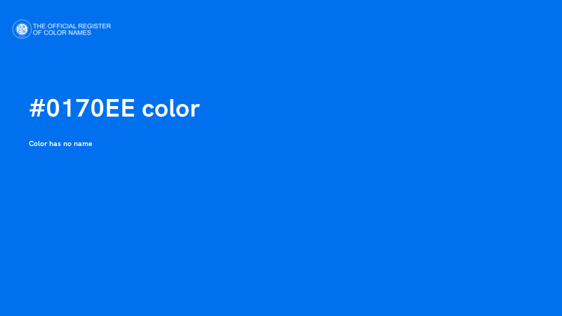 #0170EE color image
