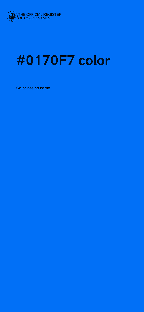#0170F7 color image
