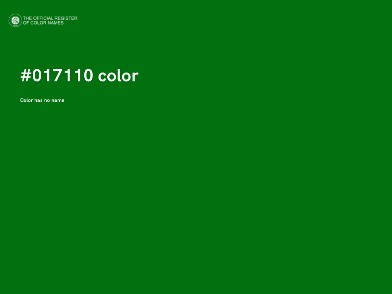 #017110 color image