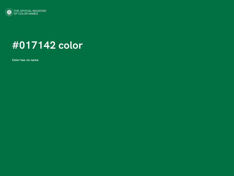 #017142 color image