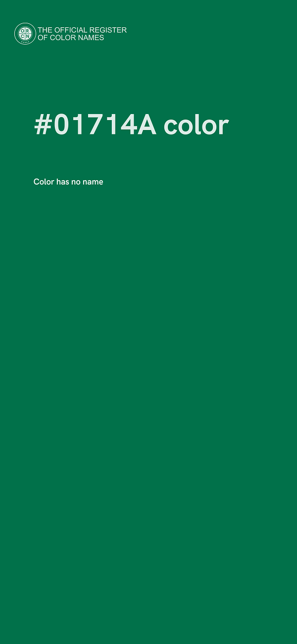 #01714A color image