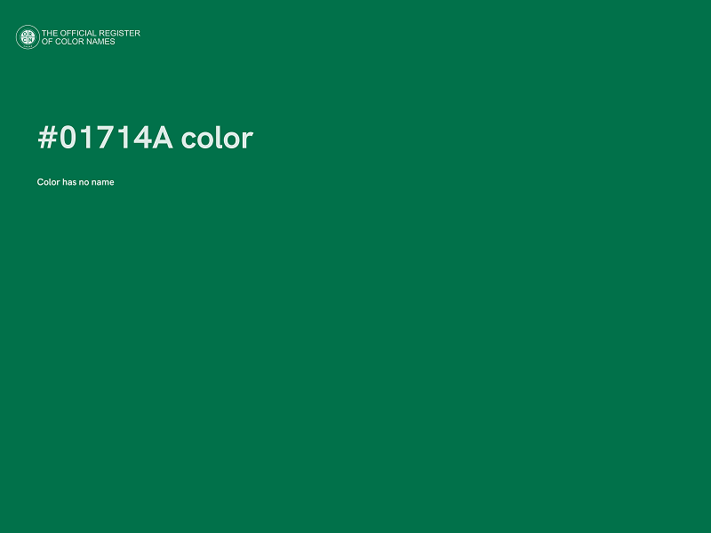 #01714A color image