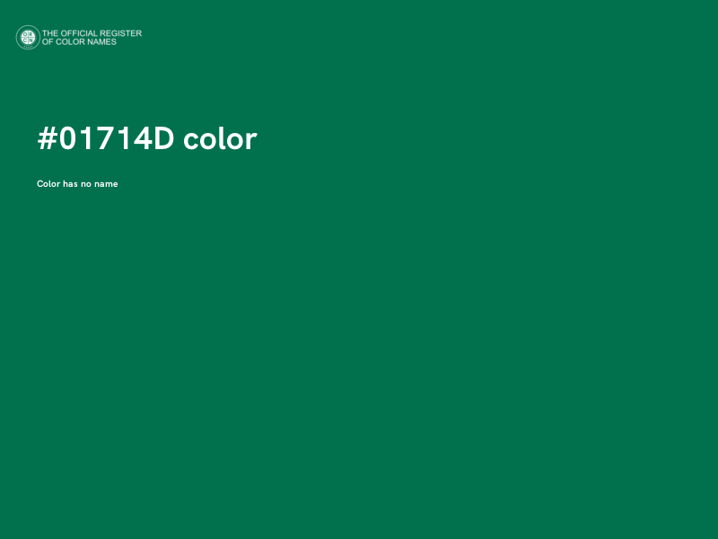 #01714D color image