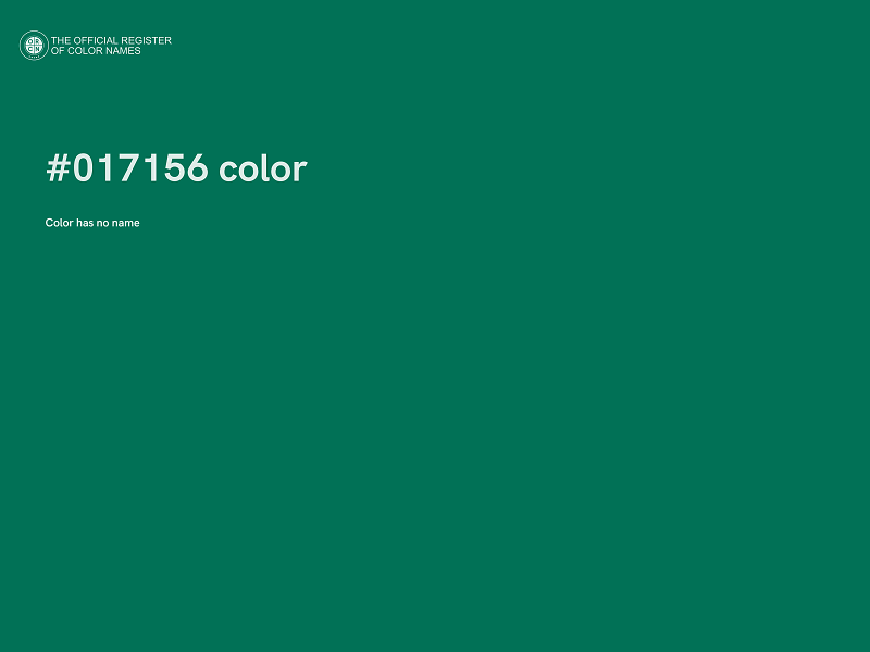 #017156 color image