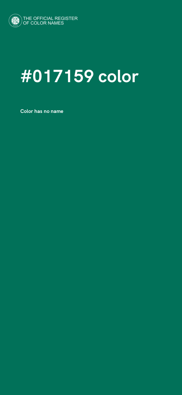 #017159 color image