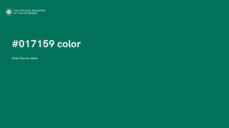 #017159 color image