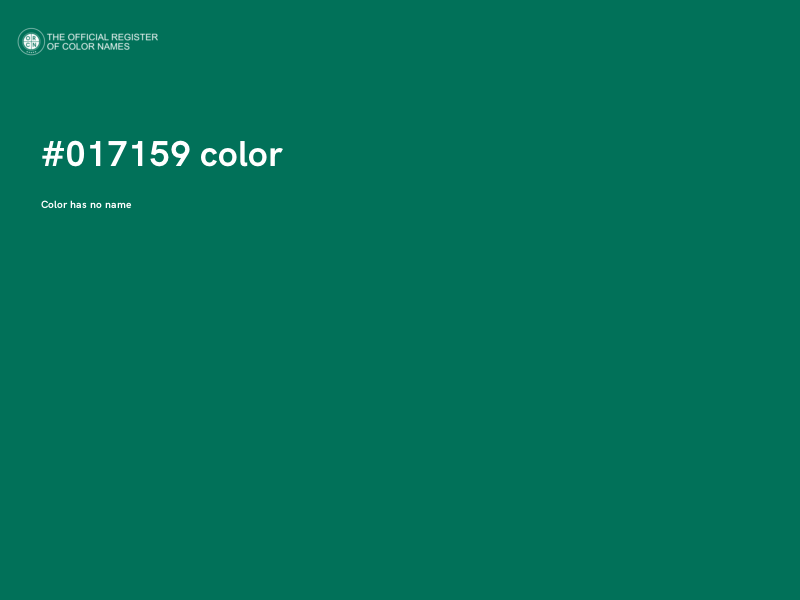 #017159 color image