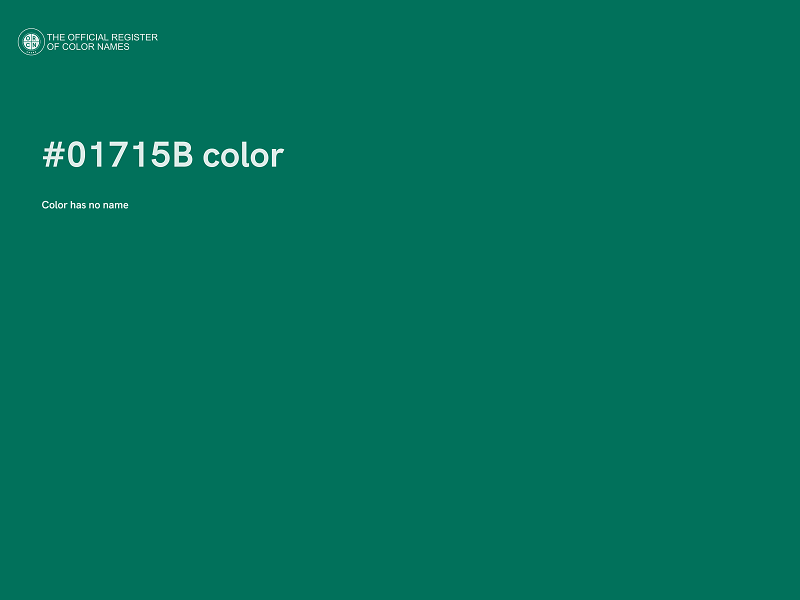 #01715B color image