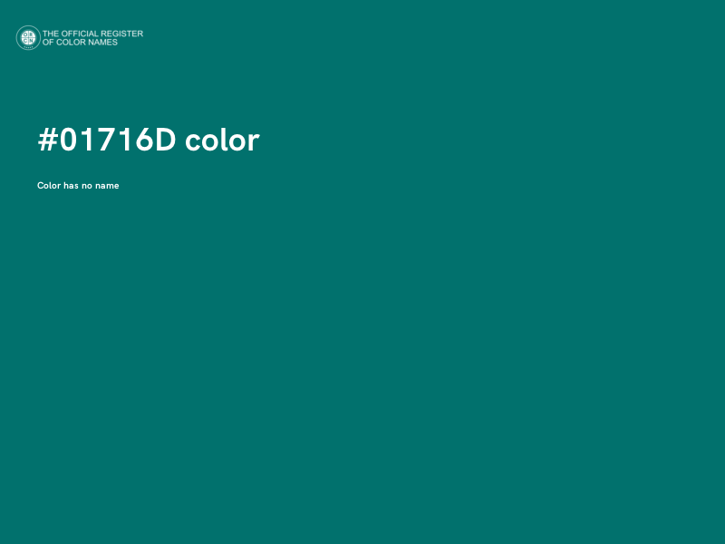 #01716D color image