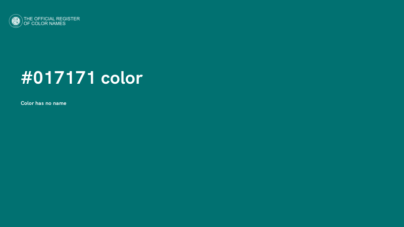 #017171 color image