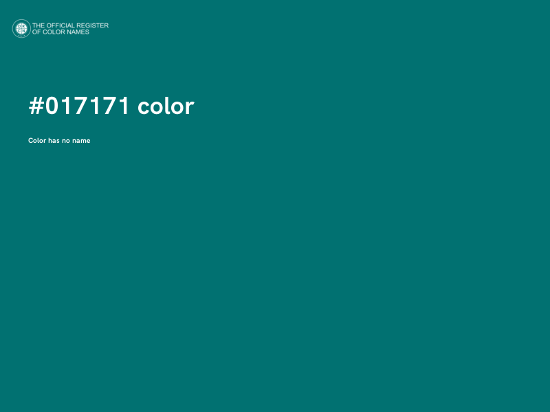 #017171 color image