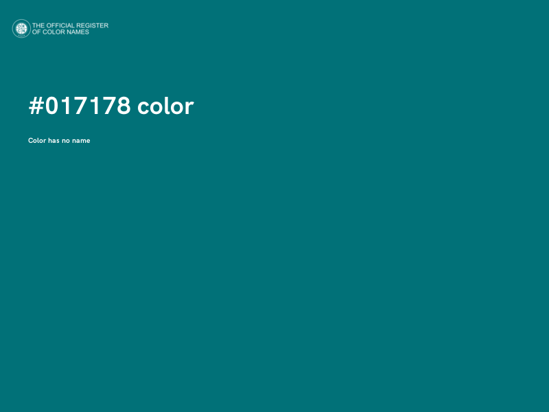 #017178 color image