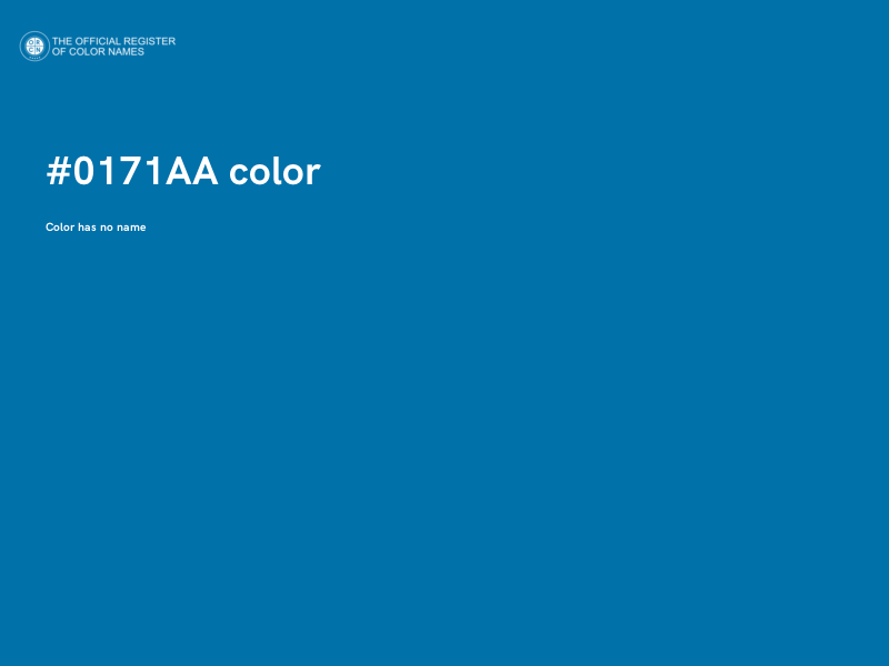 #0171AA color image