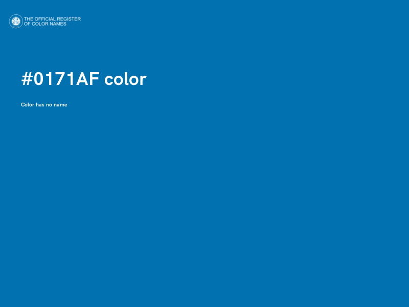 #0171AF color image