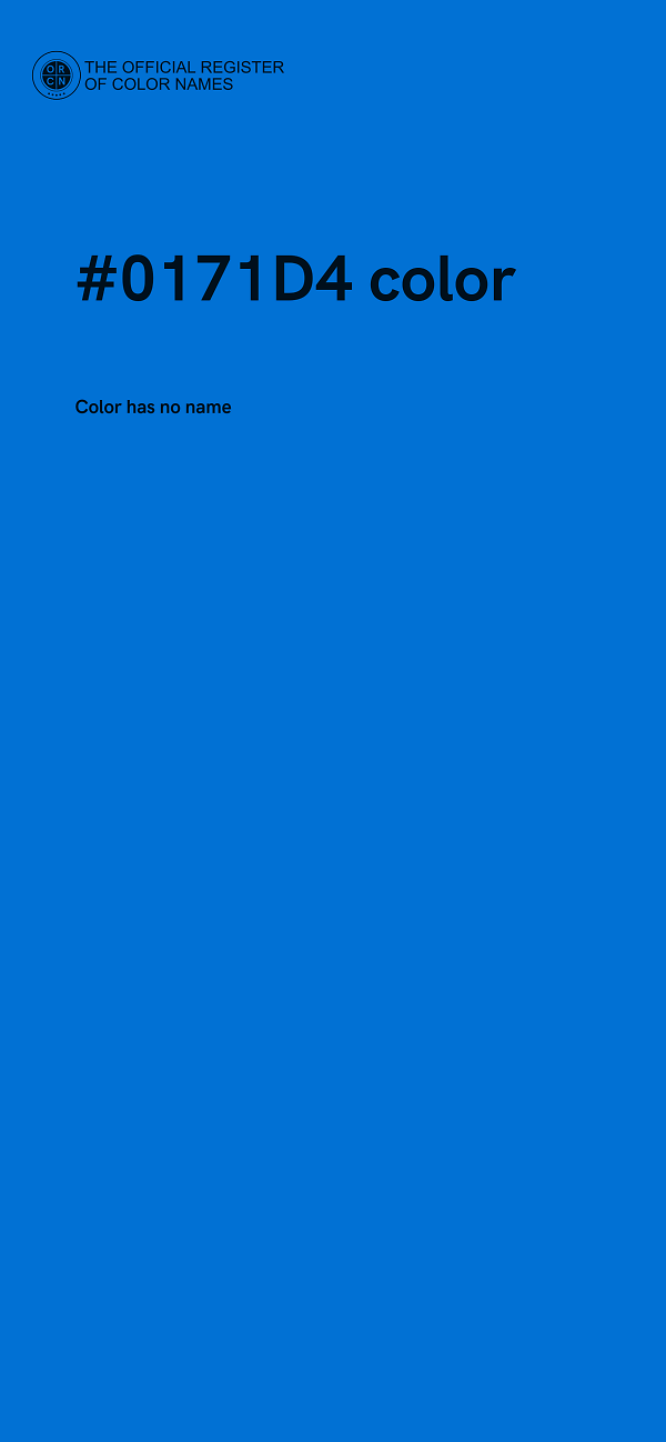 #0171D4 color image