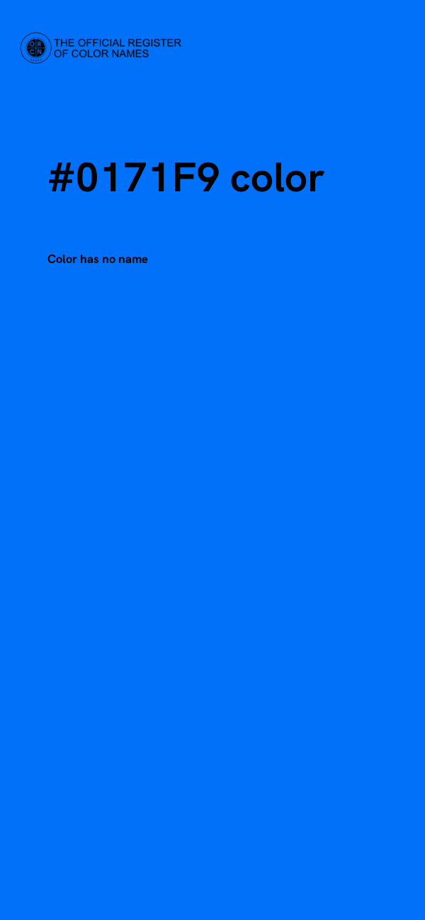 #0171F9 color image