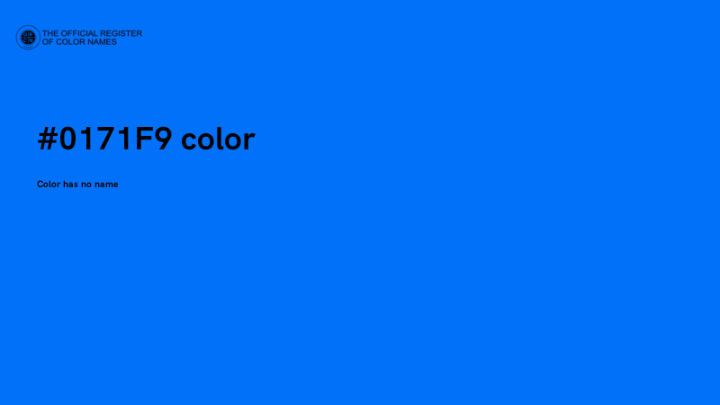 #0171F9 color image