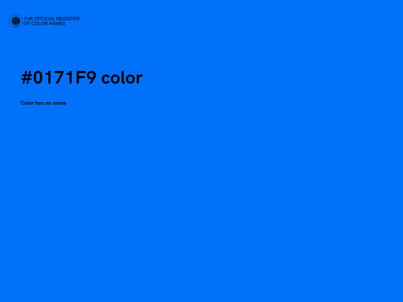 #0171F9 color image
