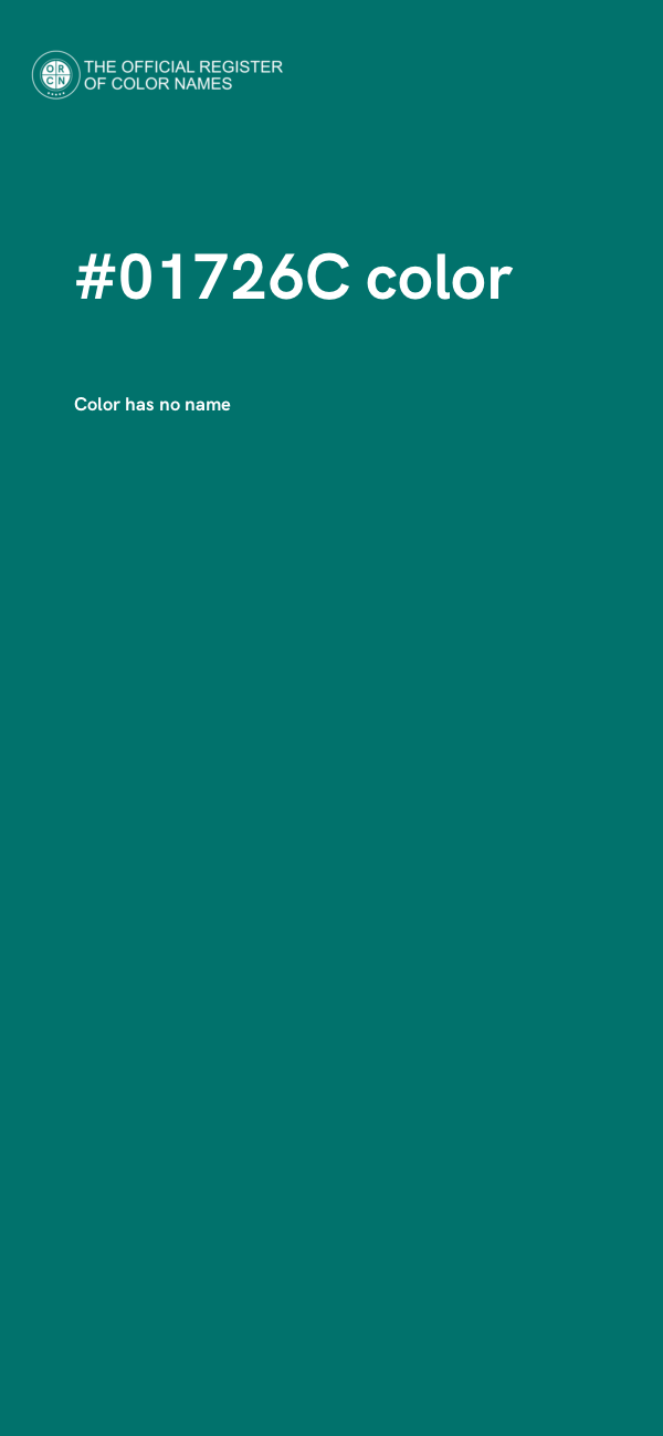 #01726C color image