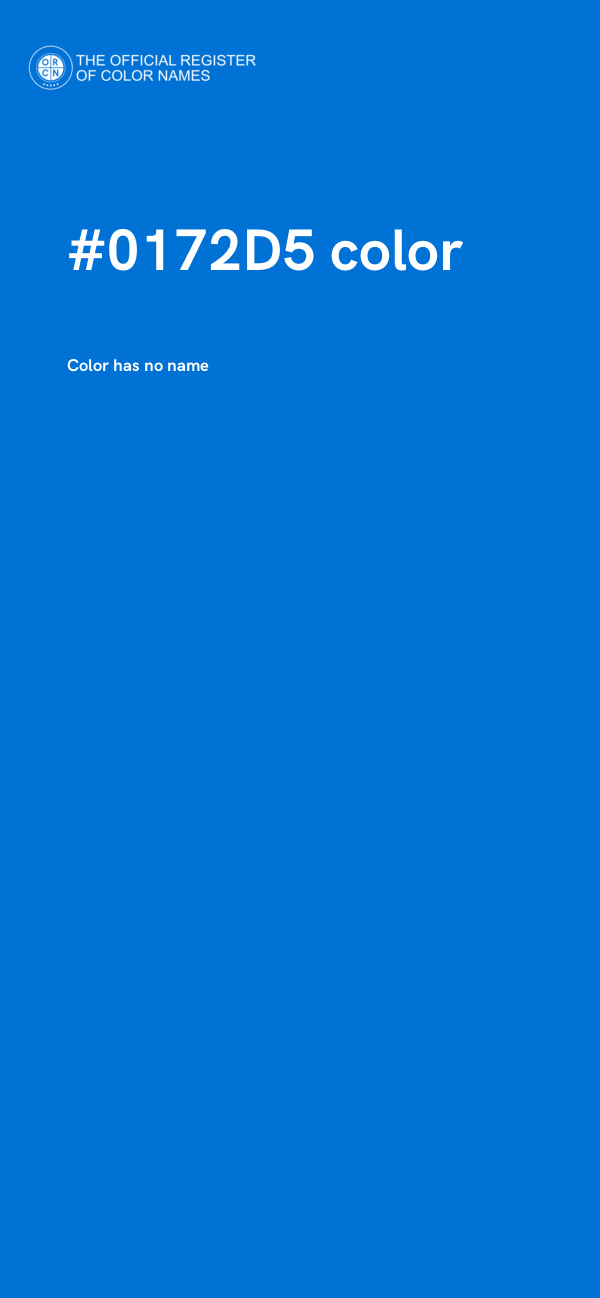 #0172D5 color image