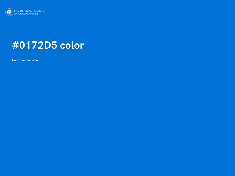 #0172D5 color image