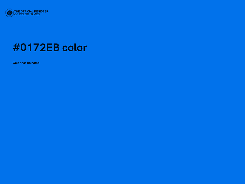 #0172EB color image