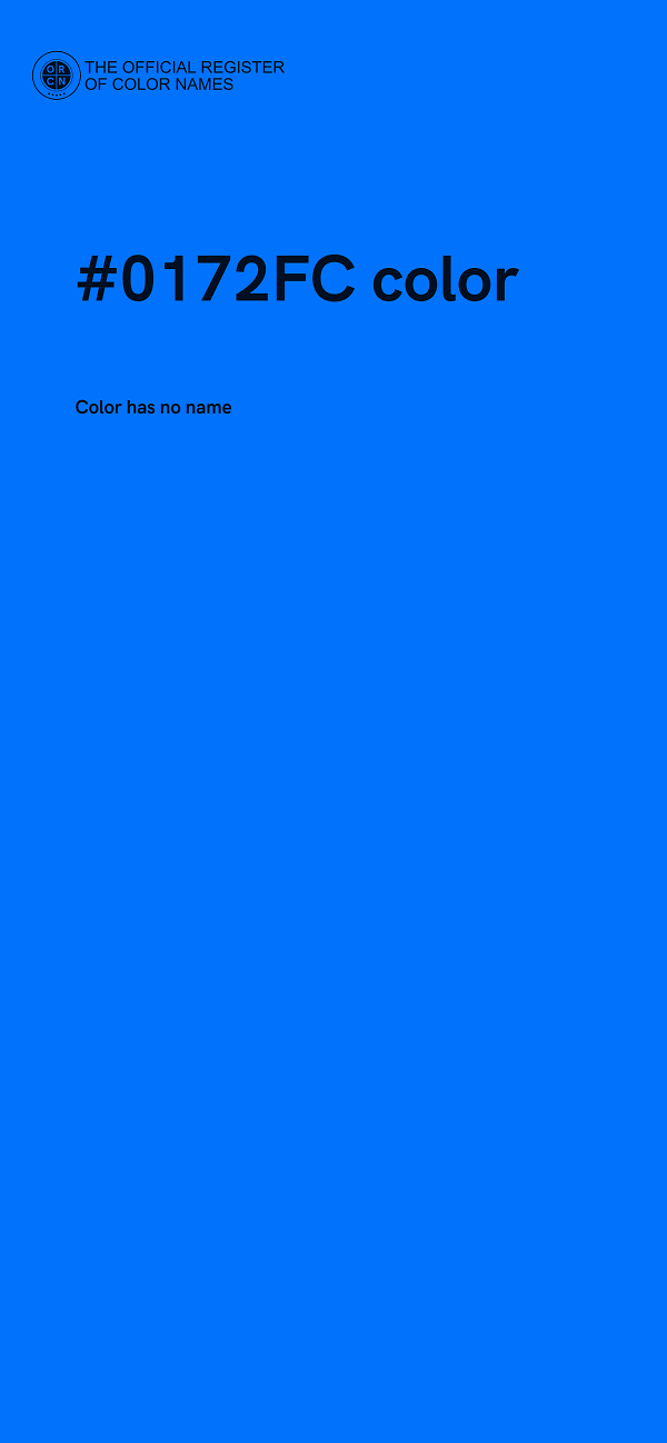 #0172FC color image