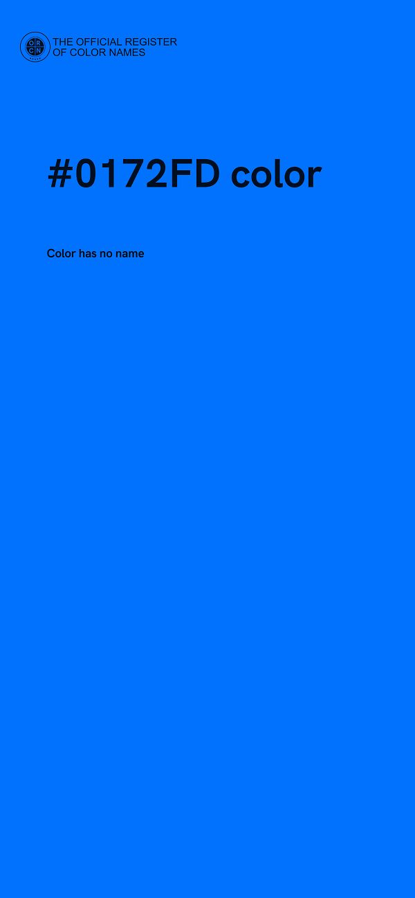 #0172FD color image