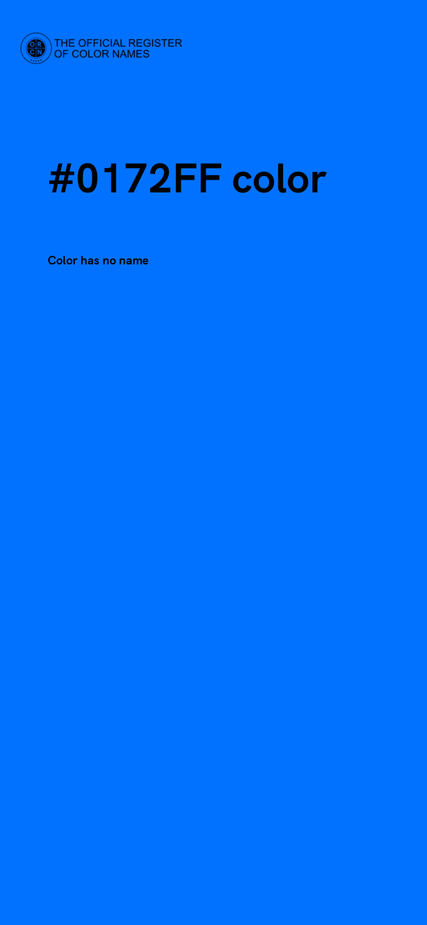 #0172FF color image