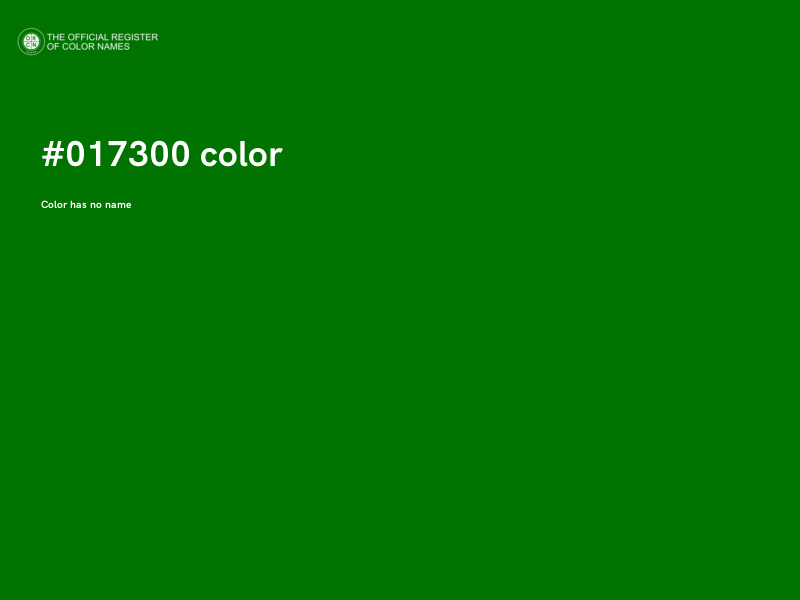#017300 color image