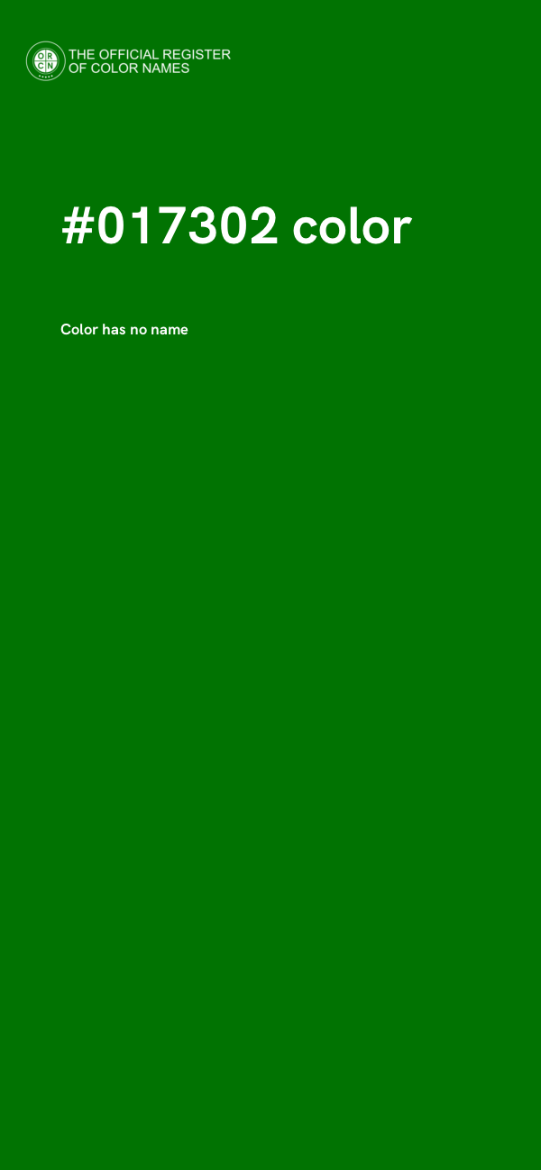#017302 color image
