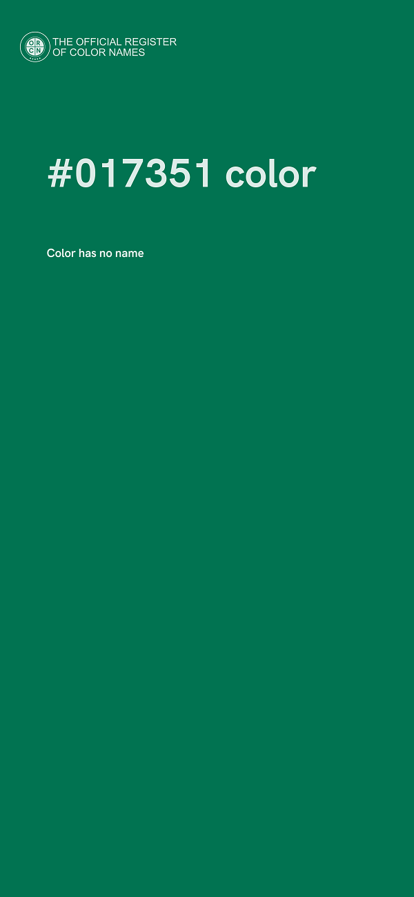 #017351 color image