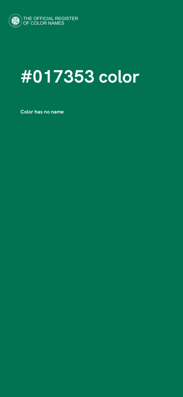 #017353 color image