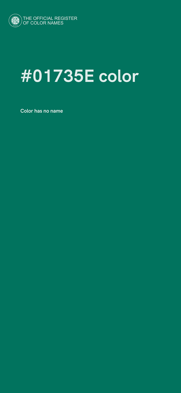 #01735E color image