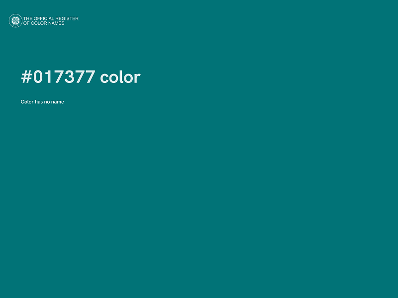 #017377 color image
