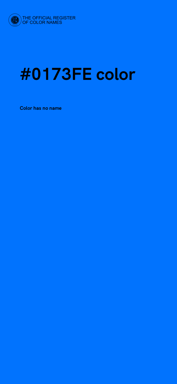 #0173FE color image