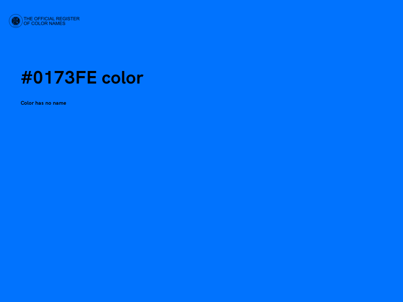 #0173FE color image