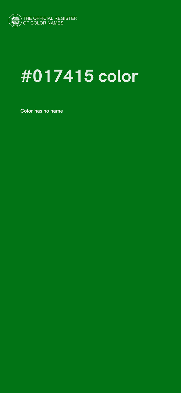 #017415 color image