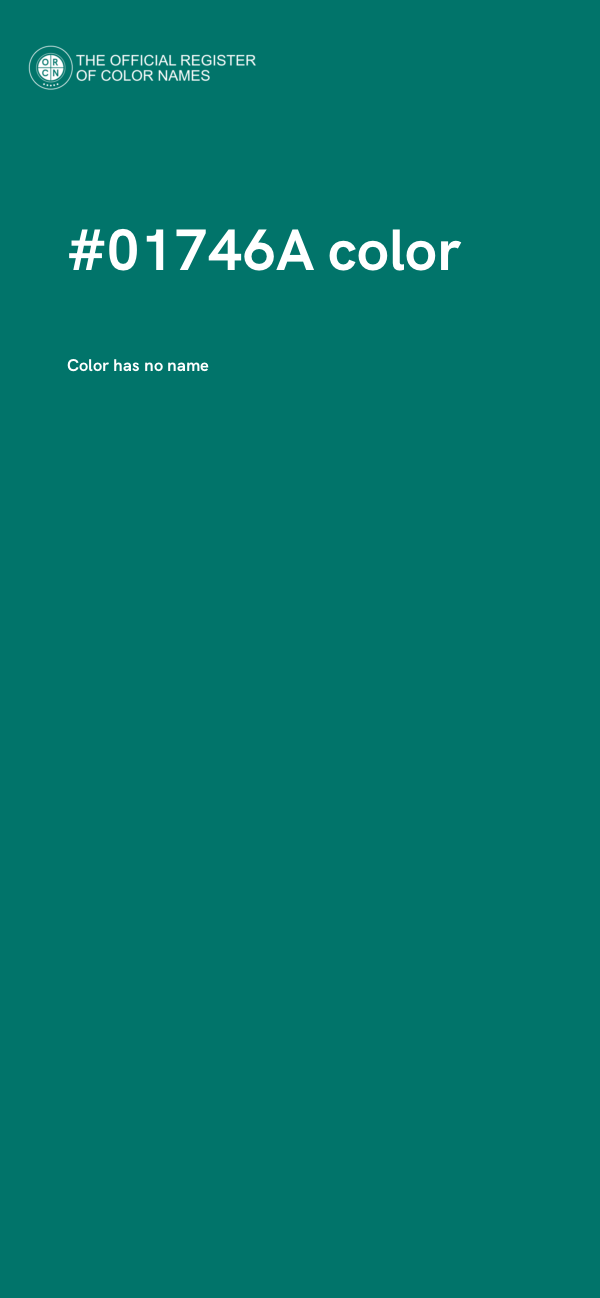 #01746A color image