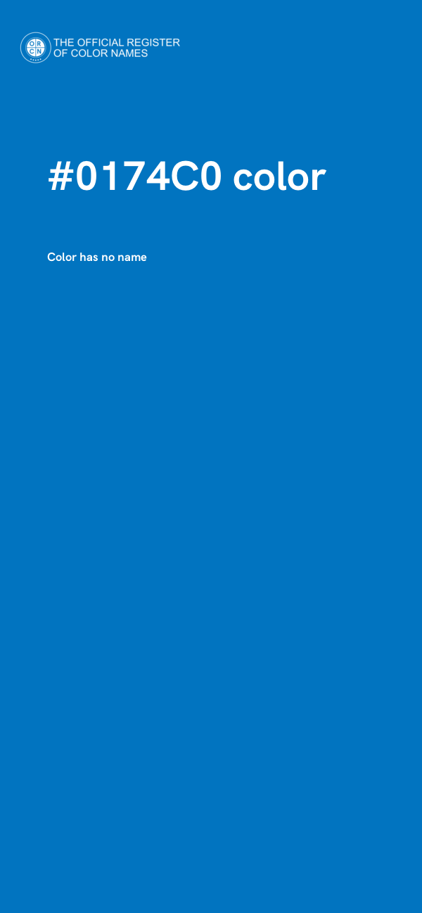 #0174C0 color image