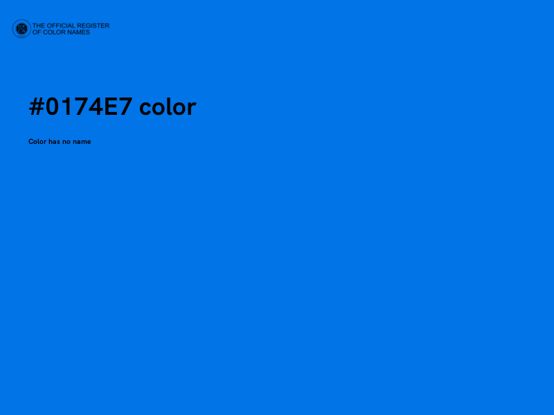 #0174E7 color image