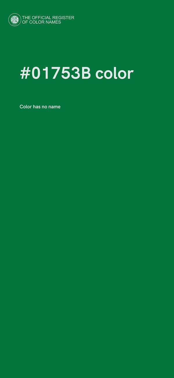 #01753B color image