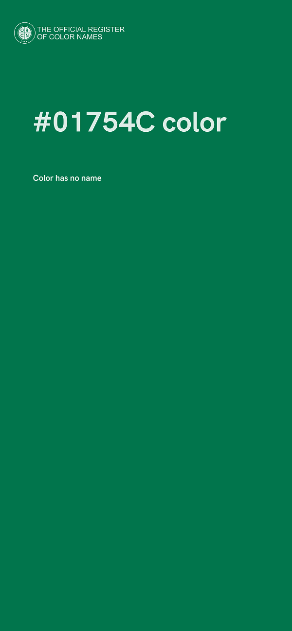 #01754C color image