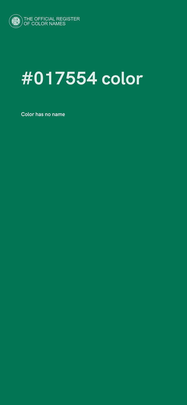 #017554 color image